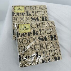 Cypress‎ Home Halloween Napkins Cream Black Boo Scream 2-Packs